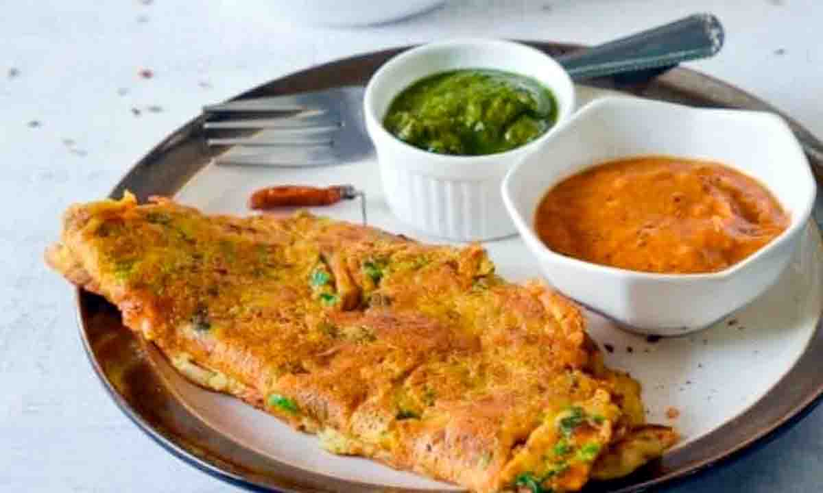 नाश्ते में फटाफट बनाए पोहा चीला,आसान रेसिपी