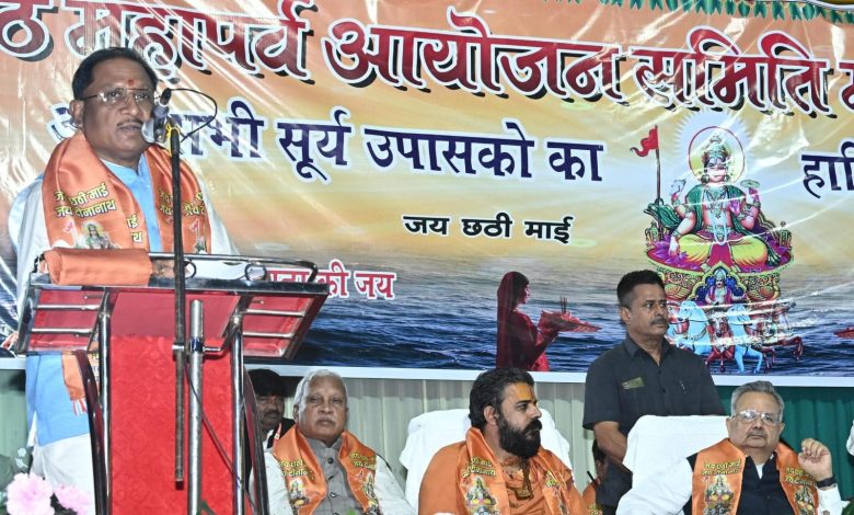 Surya Aaradhana Chhath Puja is a festival to connect humans with nature: Chief Minister Say